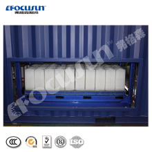 Focusun 3 ton containerized direct refrigeration block ice machine with ice storage inside